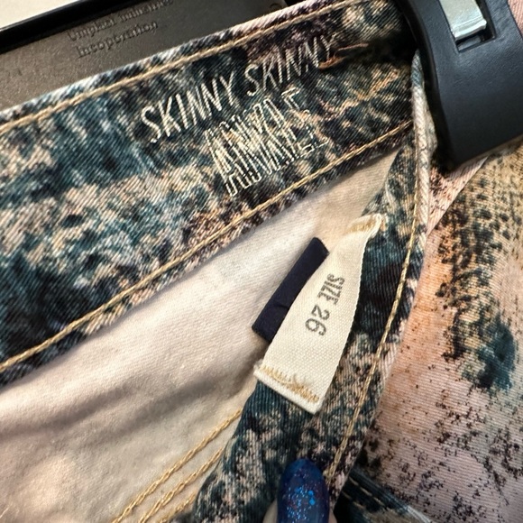 Madewell Women's Colorful Patterned Skinny Pants - Size 26 - Picture 2 of 5